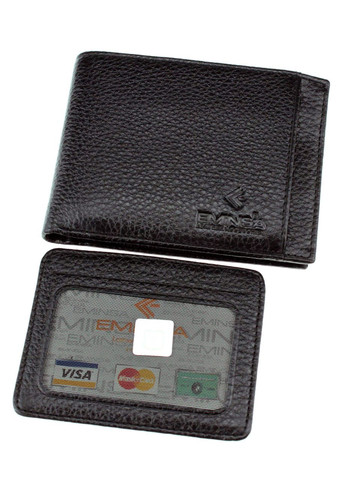 Мужской кожаный кошелек 111618-1 черный с отделением для автодокументов Eminsa (261481801)