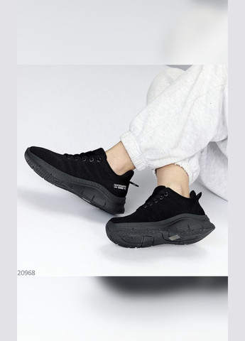 Черные демисезонные женские кроссовки No Brand