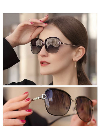 Жіночі пградієнтні поляризаційні сонцезахисні окуляри WIMN N7018 Brown Gradien Brown WIM (303401517)