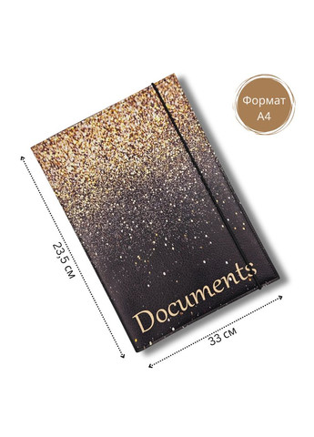 Папка-органайзер для документов A4 черная на резинке. No Brand (323165905)