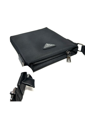 Черная маленькая мужская текстильная сумка через плечо No Brand (301089580)