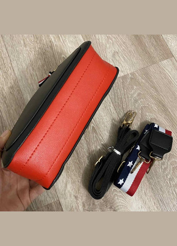 Женская сумка клатч через плечо с двумя ремешками из искусственной кожи черная (sku_563Н) No Brand (330576349)