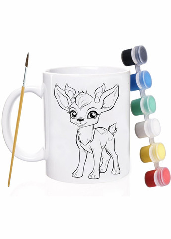 Набор для детской творчества Мир животных #01 / раскраска для детей / 330 мл белая No Brand (316123293)