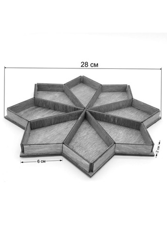 Менажница из дерева Посоле палисандр (МЕН-001402) No Brand (327845817)