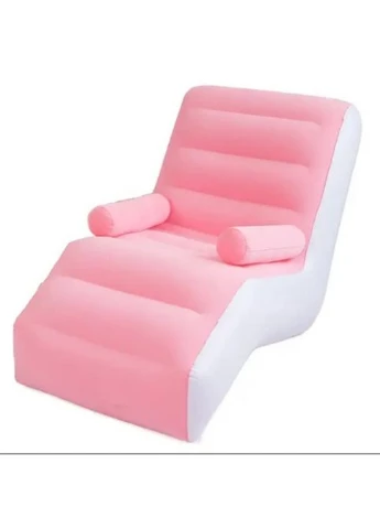 Надувной диван-кресло с подлокотником Inflatable Sofa 80x140x85 см со встроенным насосом Zegor (374914219)