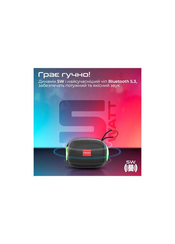 Акустическая система (m442920) Promate Capsule-3 Black (369016932)