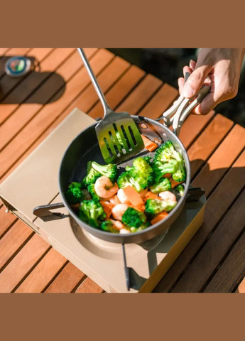 Набір посуду CNK2450CF010 2 каструлі, сковорідка Grey Naturehike (342322995)