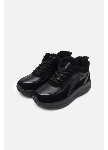 Кросівки жіночі колір чорний ЦБ-00275436 Yuki чорні зими (363620537)