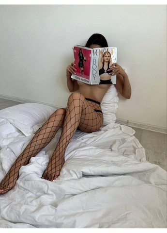 Колготи у крупну сітку / Сексуальні колготи у сітку чорний / Еротичні колготи з великими комірками чорний No Brand (366571715)