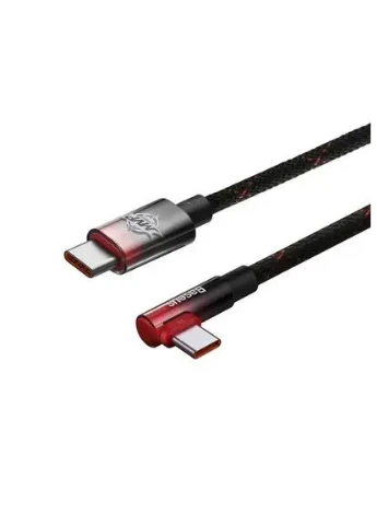 Кабель MVP 2 Elbow-shaped Fast Charging Data Cable Type-C to Type-C 100W 1m CAVP000620 Black-Red Baseus (271824441)