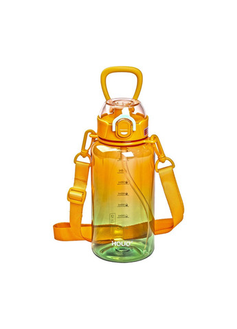 Бутылка для воды 1 л бутылочка с мундштуком оранжевая HP-14-31O Yiwu (370974035)