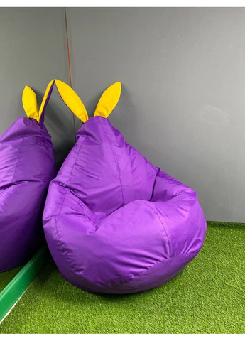 Крісло - мішок груша Зайчик, XXL - 140х100 Оксфорд 171+вушка 111 SkyPuff (361258204)