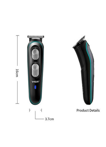 Триммер для бороды от батареек V-055, Беспроводная машинка для стрижки BO-899 для дома VGR (351486337)