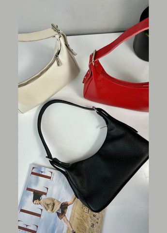 Жіноча шкіряна сумочка, Стильна сумка з натуральної шкіри, маленька чорна сумка на плечі No Brand (354721417)