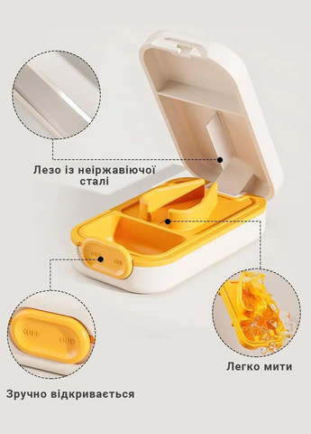 Дільник для таблеток, кишенькова таблетниця на одну комірку Easy Cutter, біла More (299841473)
