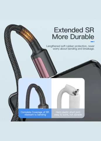 Кабель 100W D106 KL-X31 PD2.0 E-Mark 20V 5A Type-C/Type-C 1метр black KUULAA (322812583)