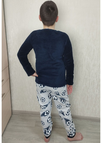 Комбинированная зимняя меховая пижама (свитшот, брюки) свитшот + брюки Young Idols