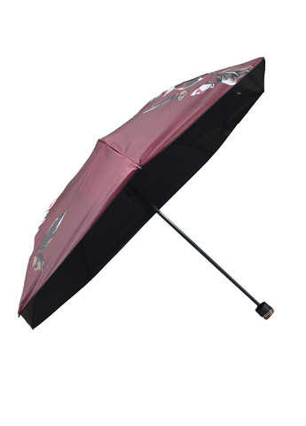 Вишнева парасолька жіноча механика троянди Luvete середня система антивітер (336549818)