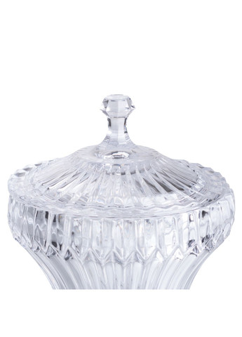 Фруктовщица на ножке Lotus из хрустального стекла с крышкой Yiwu (336964289)