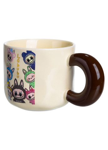 Чашка порцелянова Labubu Brighten Your Day 400 (мл) подарункова кружка прикольна чашка для дітей на подарунок FM-21D Yiwu (371345989)
