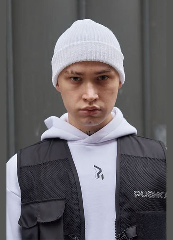 Унісекс шапка Basic білого кольору OGONPUSHKA (314903497)