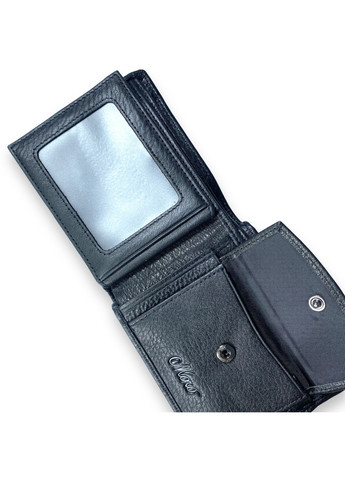 Чоловічий гаманець 2 відділення для купюр 6 осередків для карток розмір: 12*10*3 см чорний Moro (266912011)