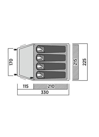 Палатка четырехместная Setesdal 4 (931549) Easy Camp (335405709)