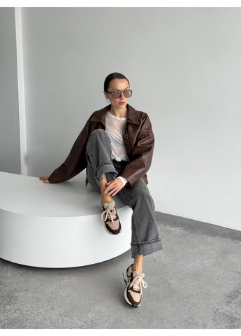 Зимові кросівки No Brand коричневі зими (369094604)