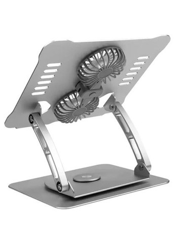 Подставка для ноутбука до 17.3" LS111B, Black, алюминий/силикон, регулировка наклона OfficePro (370615001)