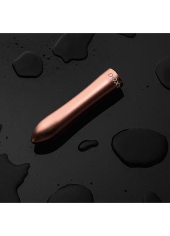 Мощная вибропуля ROSE GOLD в металлическом кейсе, ультрагладкая, 7 режимов Doxy (333332735)