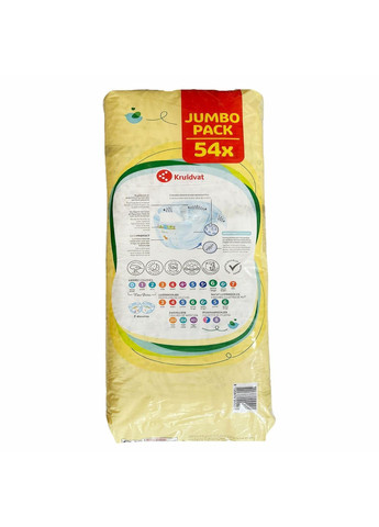 Детские подгузники 6 Extra Large JUMBOPACK 15-20 кг 162 шт (106963542) Kruidvat (369144242)