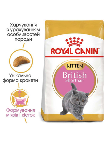 Сухой корм для котят Kittenish Shorthair 400 г Royal Canin (286472598)