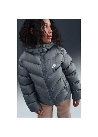 Серая зимняя куртка подростковая серая hq4976-084 Nike SPORTSWEAR ALL DAY PLAY THERMA-FIT LOOSE-FIT