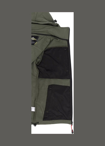 Оливковая демисезонная куртка hallyard aksel olive No Brand