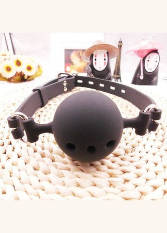 Капелюх силіконовий повітропроникний Cherry Gag БДСМ L — 48 mm (чорний рожевий) No Brand (303905186)