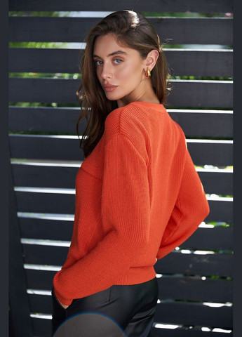 Оранжевый демисезонный базовый свитер джемпер джемпер Triko Bakh