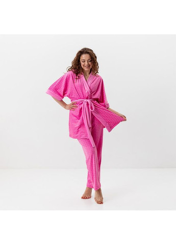 Набор из плюшевого велюра халат + брюки "Victoria's Secret" Sleeptime Набір халат та штани (365655850)