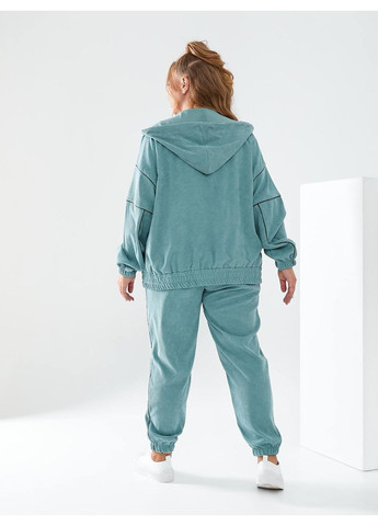 Жіночий прогулянковий костюм з вельвету колір м'ята New Trend (305206370)