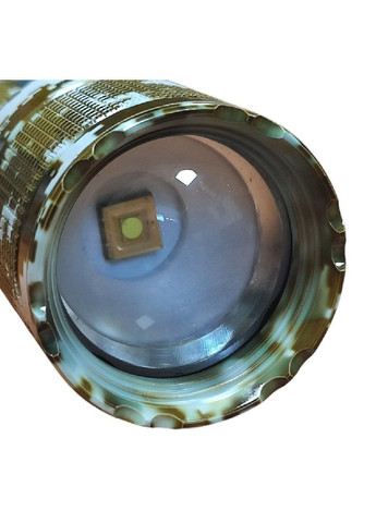 Фонарь ручной аккумуляторный с функцией Power Bank индикацией заряда 1200 люмен 5 режимов работы (482059-Prob) Камуфляж Unbranded (370021123)