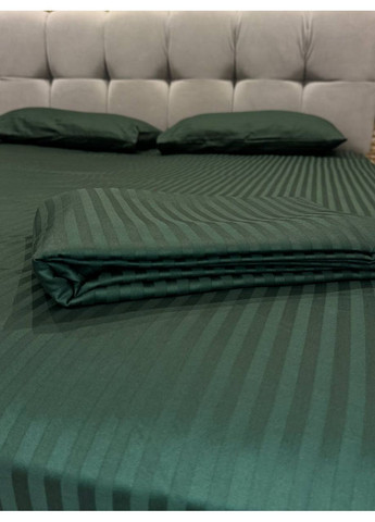 Комплект постільної білизни двоспальний No Brand сірий страйп (370864788)