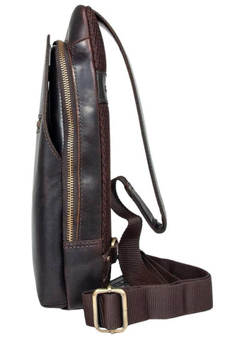 Сумка мужская планшет для документов рюкзак слинг в дорогу сумочка для телефона Темно-коричневый 34688 Ashwood (332612588)