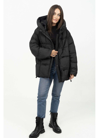 Чорна зимня двостороння парка-пуффер Towmy