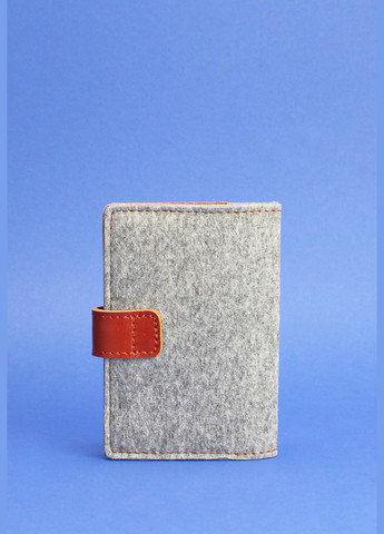 Фетровая обложка для паспорта 3.0 с коричневыми кожаными вставками (A-026344) BlankNote (329743066)