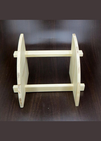 Угловая настенная полка из дерева Макорис 2 бланже (УНП-201301) No Brand (328082340)