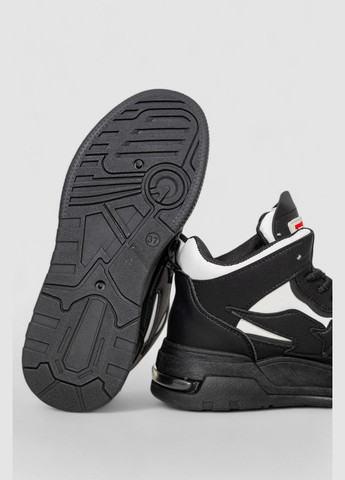 Кроссовки женские на меху,, 243R106-1 Ager чёрно-белые всесезоны (313291890)