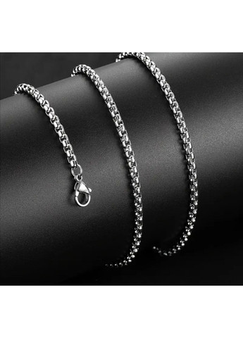 Цепочка из нержавеющей стали плетение бельцер 4 мм 60 см, цвет серебро No Brand (361161762)