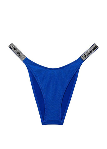 Синий демисезонный купальник shine strap sexy tee pushup bikini top раздельный 70c/m синий Victoria's Secret