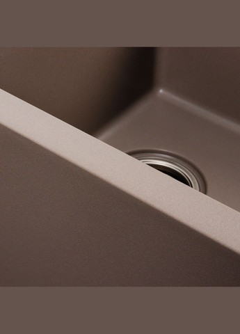 Гранітна мийка для кухні 7850 HARMONY матова Дюна Platinum (277697078)