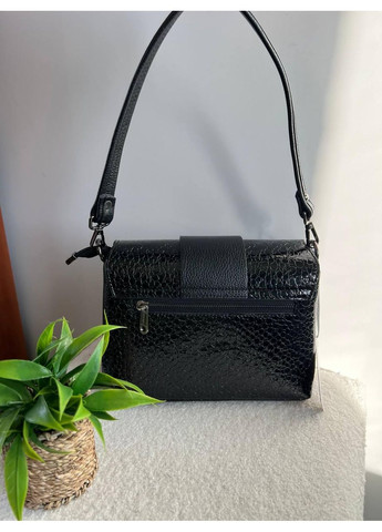 Сумка жіноча натуральна шкіра лак, стильна модель (2050) Desisan (370784588)