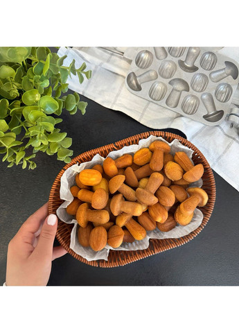 Форма алюмінієва для випікання печива на плиті горішниця горішниця «Лісові частування» (горішки та грибочки) Ласунка (314908781)